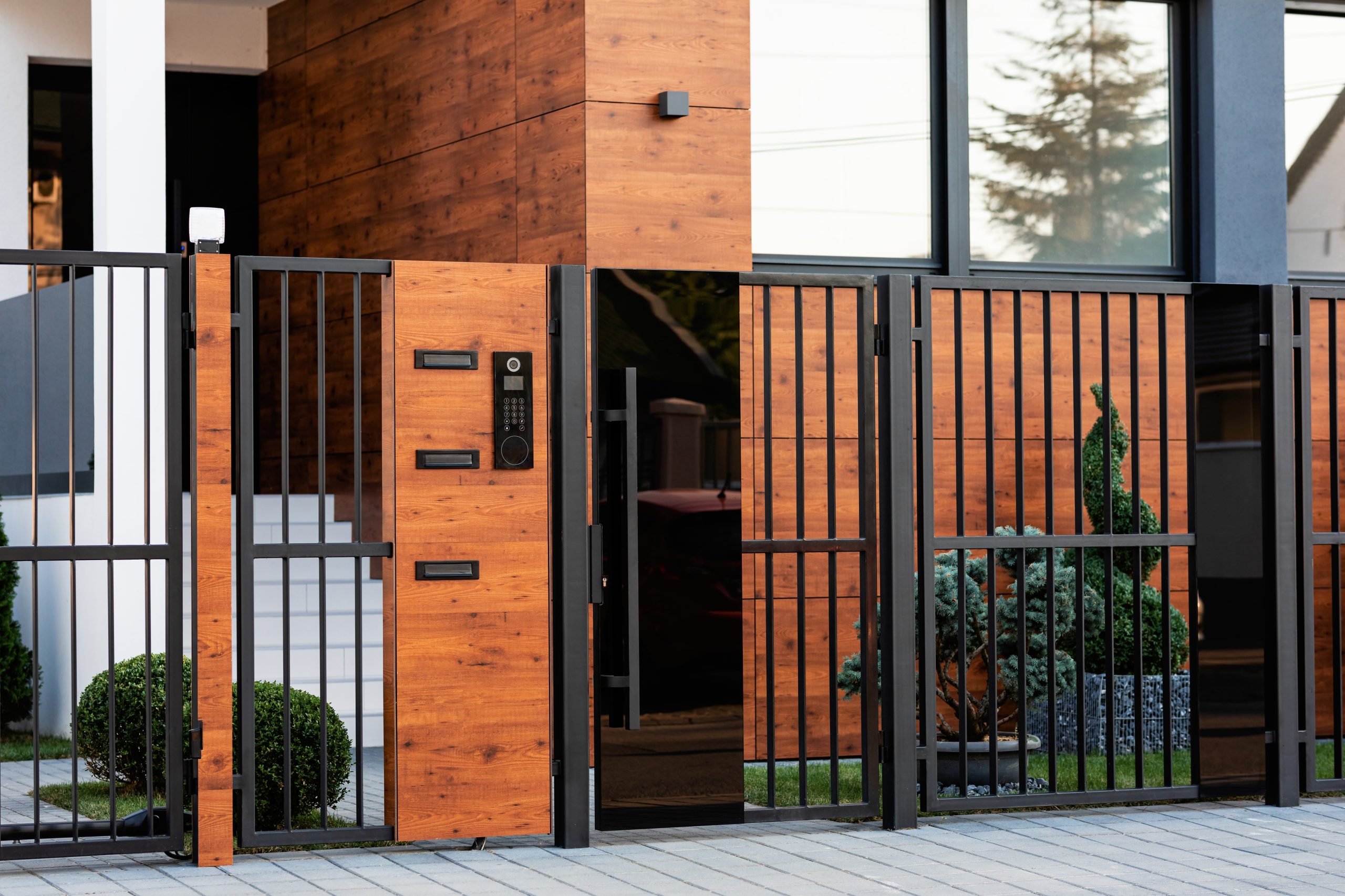How to Build a Driveway Gate for Security and Style 1 exterior modern residential building